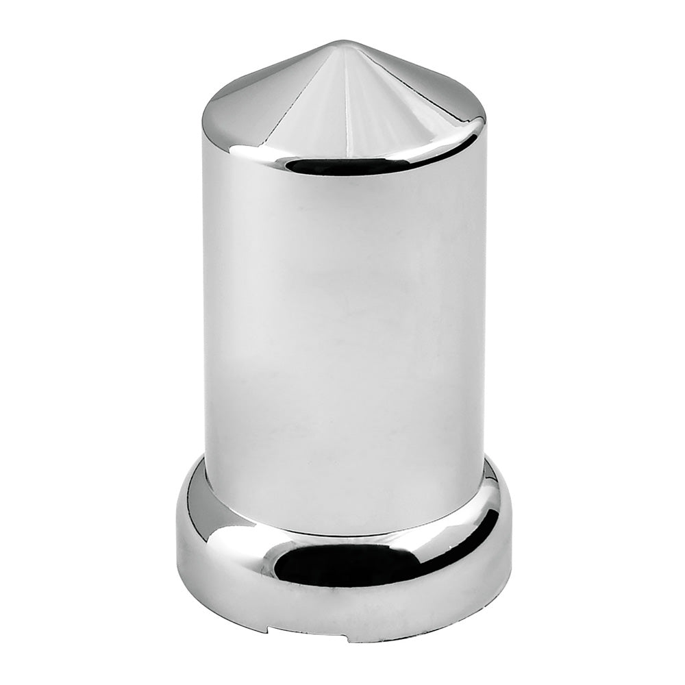 33mm x 3-1/8" Chrome Pointed Top Hat Nut Cover, Push On - 10PK