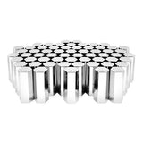33mm x 5" Chrome Flat Top Hex Nut Cover,  Thread On "“ 60PK