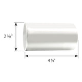 33mm x 4-1/4" Chrome Flat Top Nut Cover, Push On 60PK