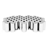 33mm x 4-1/4" Chrome Flat Top Nut Cover, Push On 60PK