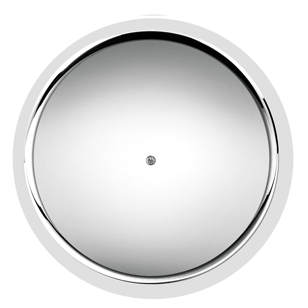 33mm x 3-3/8" Chrome Flat Top Hat Tube Nut Cover, Push On 60PK
