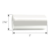 33mm x 5" Chrome Flat Top Nut Cover, Push On 60PK