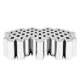 33mm x 5" Chrome Flat Top Nut Cover, Push On 60PK