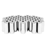 33mm x 5" Chrome Flat Top Nut Cover, Thread On 60PK