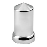 33mm x 3-1/8" Chrome Pointed Top Hat Nut Cover, Push On 60PK