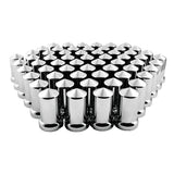 33mm x 3-1/8" Chrome Pointed Top Hat Nut Cover, Push On 60PK