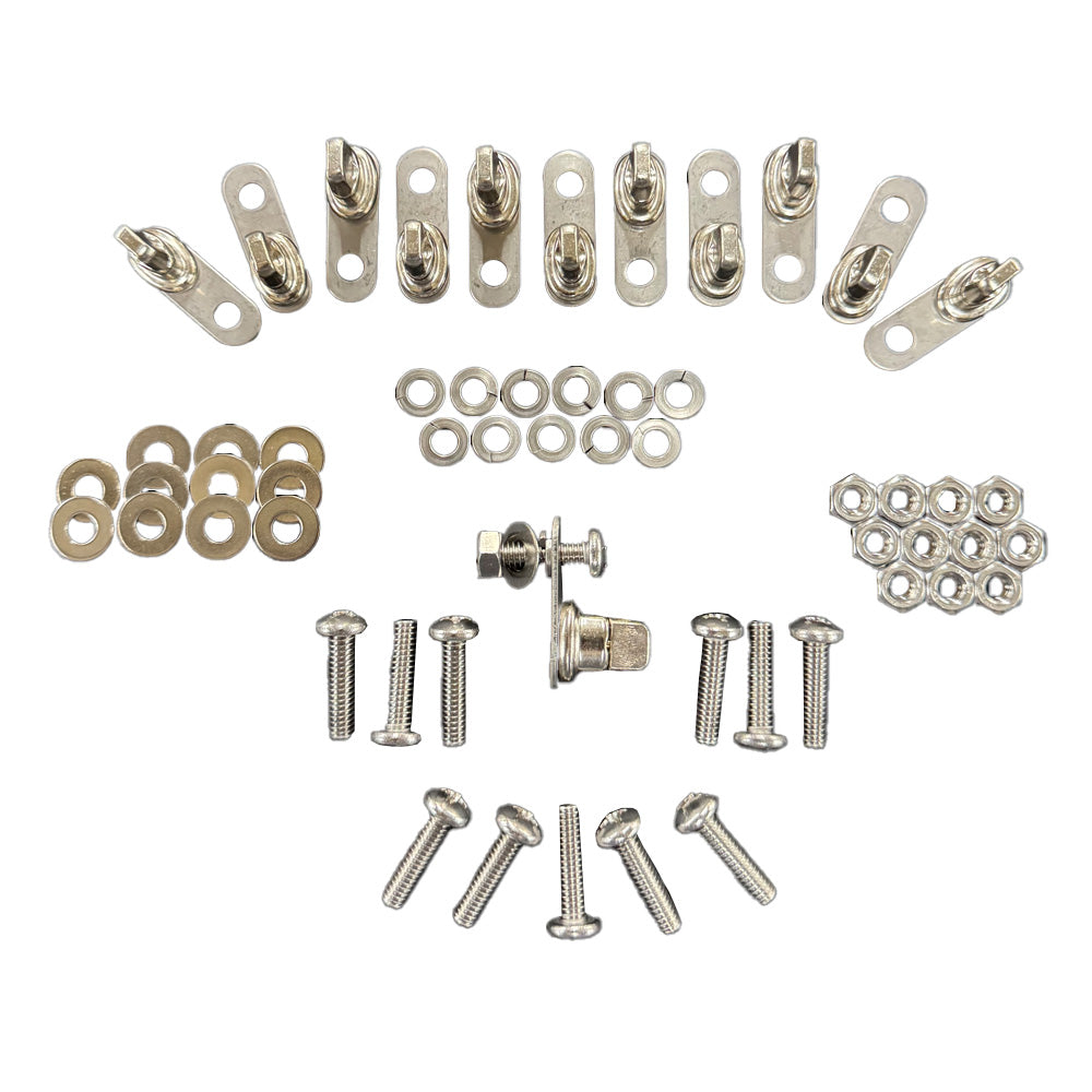 Peterbilt 389 SS Bugscreens, Winterfronts Turnbuckle Kit - 12PC