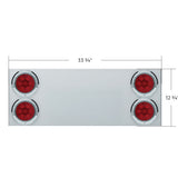 Stainless Steel Center Panel With Four 4" Competition Series LED Lights