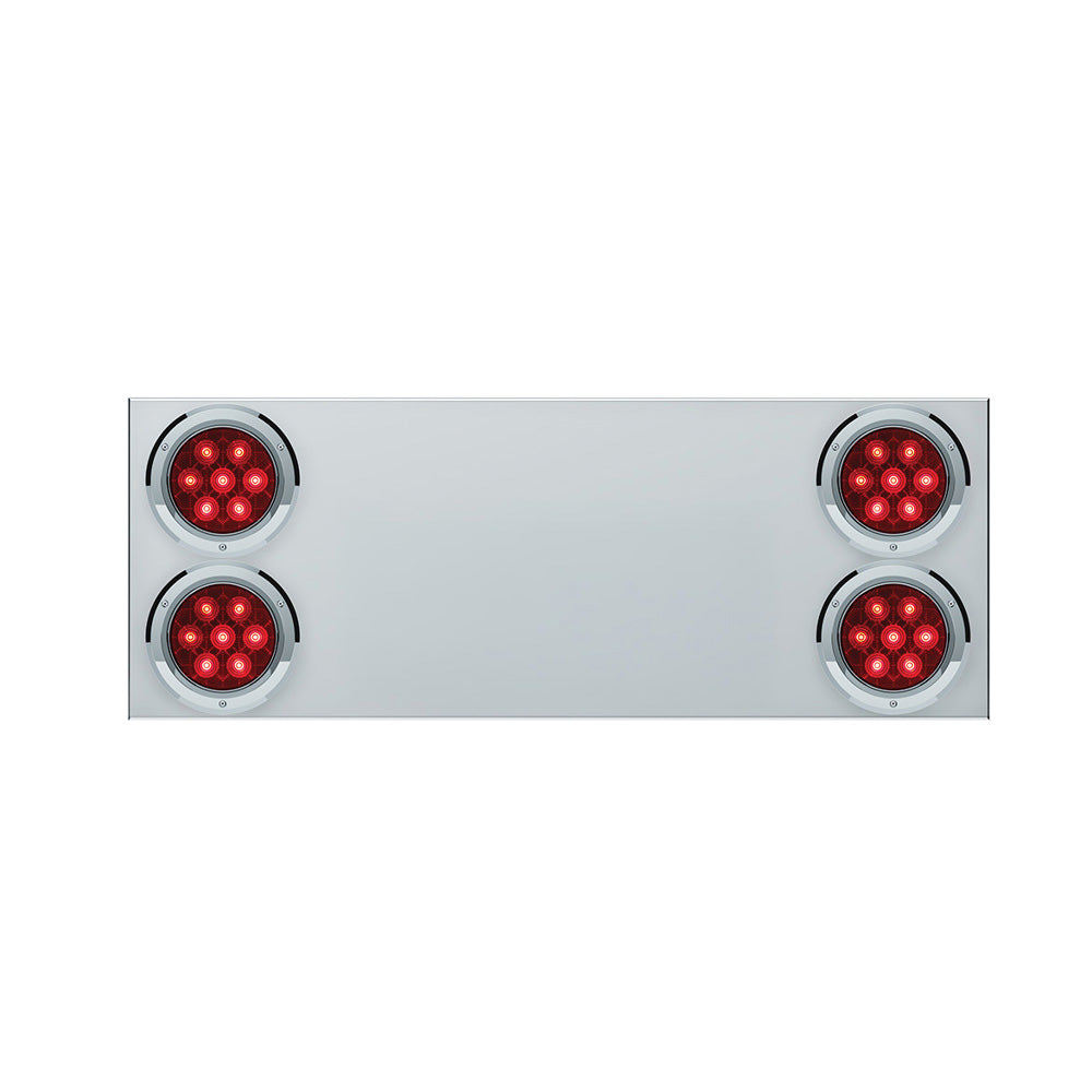 Stainless Steel Center Panel With Four 4" Competition Series LED Lights