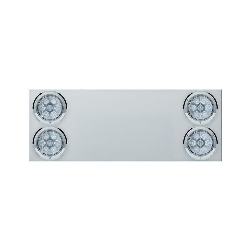 Stainless Steel Center Panel With Four 4" Competition Series LED Lights