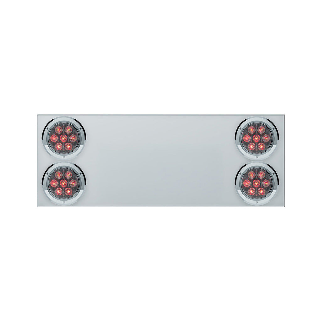 Stainless Steel Center Panel With Four 4" Competition Series LED Lights