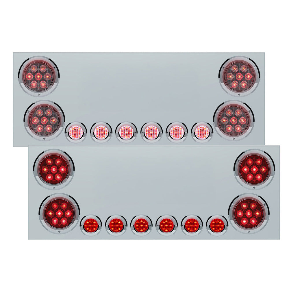 SS Comp Series Rear Center Panel with LEDs and No LP Cutout