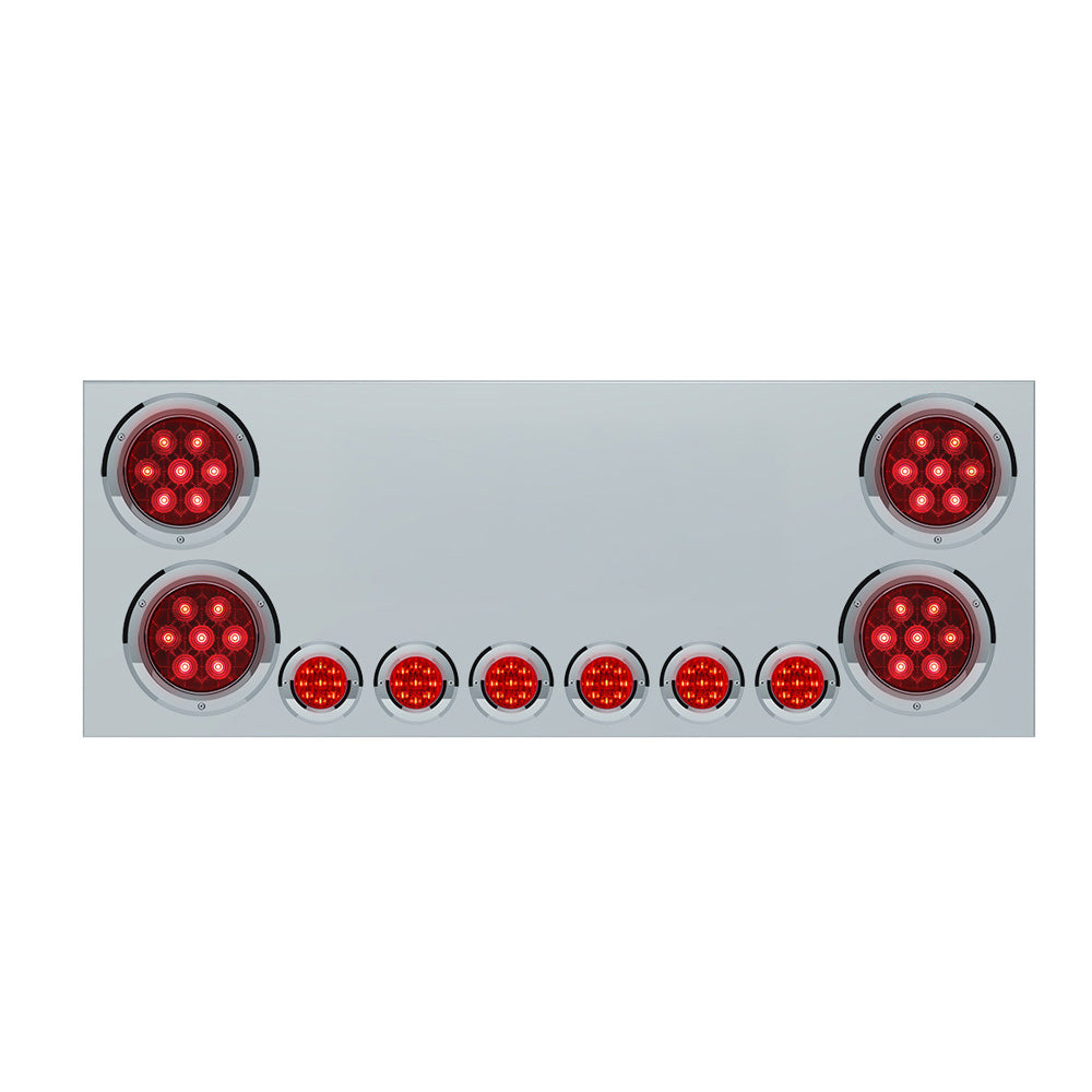 SS Comp Series Rear Center Panel with LEDs and No LP Cutout