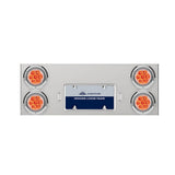 Stainless Rear Center Panel with 4" Reflector LED Lights, Bezels and LP