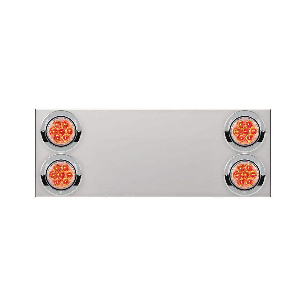 Rear Center Panel with Red S/T/T 4" Lights No LP Cutout