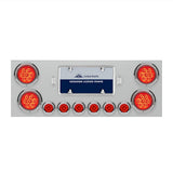 34" Stainless Steel Rear Center Panel with Four 4" and Six 2" LED