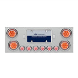 34" Stainless Steel Rear Center Panel with Four 4" and Six 2" LED