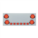 Stainless Steel Center Panel with Reflector Lights, Visor and No LP