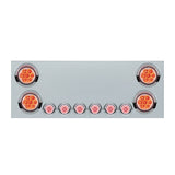 Stainless Steel Center Panel with Reflector Lights, Visor and No LP