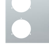 Stainless Steel 33-3/4" Rear Center Panel with Four 4" Light Cutouts