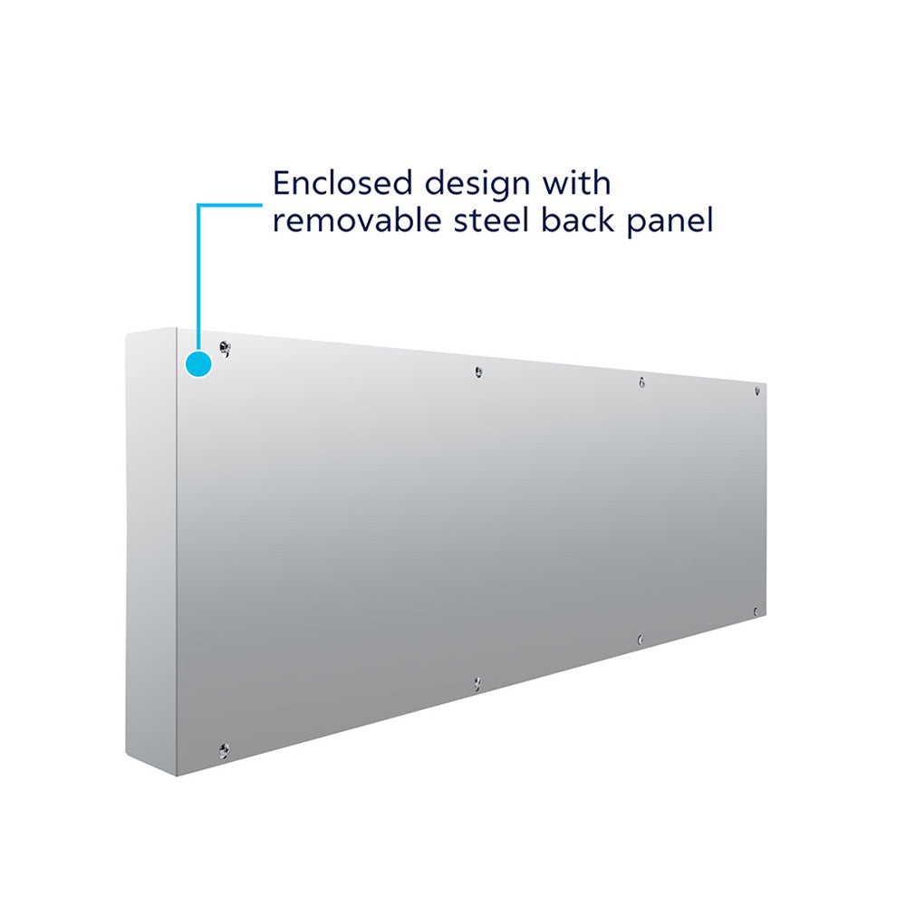 Stainless Steel 33-3/4" Rear Center Panel with Four 4" Light Cutouts