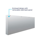 Stainless Steel 33-3/4" Rear Center Panel with Four 4" Light Cutouts