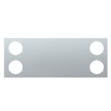 Stainless Steel 33-3/4" Rear Center Panel with Four 4" Light Cutouts