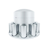 Chrome Extra Tall Rear Axle Cover with 33mm Thread On Tall Nut Covers Kit