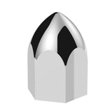 11/16" x 1-5/16" Chrome Bullet Push-On Nut Covers - 10 Pk