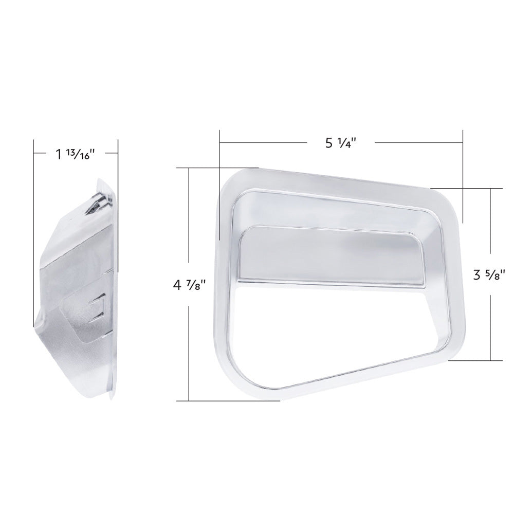 Volvo VNL 2018-2024 Chrome Plastic Fairing Latch Cover