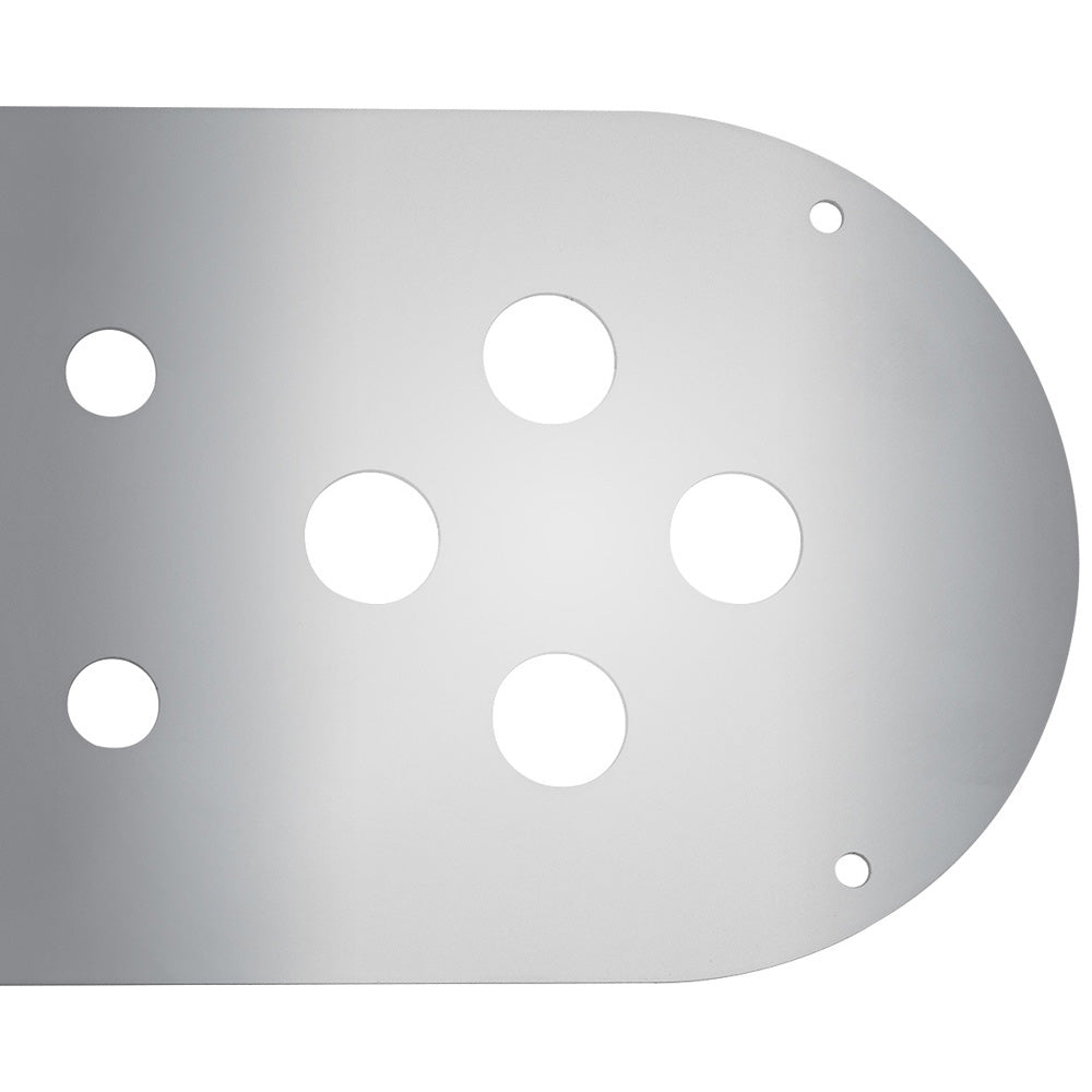 PB, KW Above the Door SS Dome Light Plate 8 Mini Light Holes