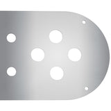 PB, KW Above the Door SS Dome Light Plate 8 Mini Light Holes