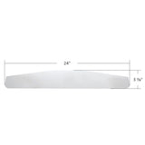 4" x 24" Chrome Mudflap Weight  with Stud Mounting (PR)