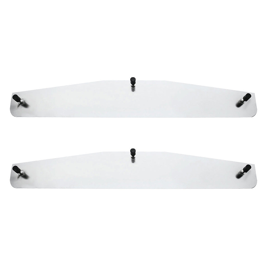 4" x 24" Chrome Mudflap Weight  with Stud Mounting (PR)
