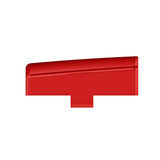3" x 3" Red Square Dome Light Lens