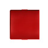 3" x 3" Red Square Dome Light Lens