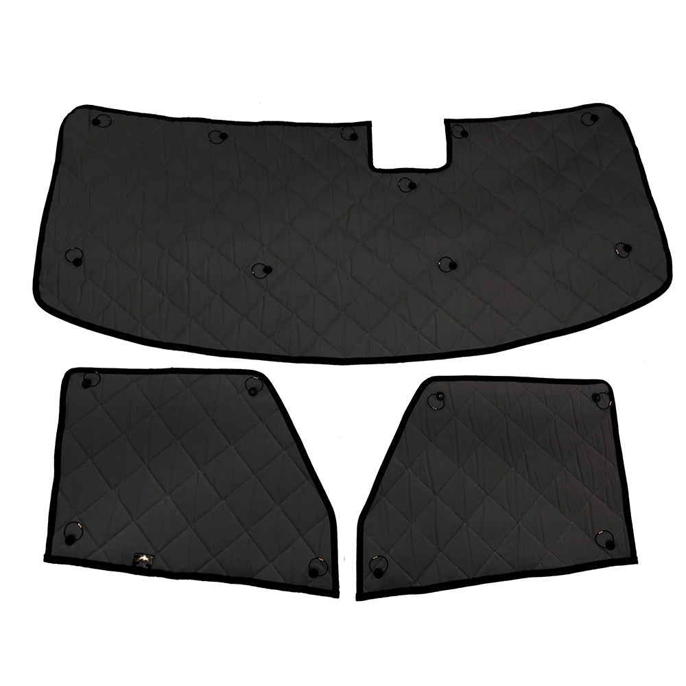 2025+ Volvo VNL, VNR ZenEclipse Blackout 3 Piece Black Window Covers
