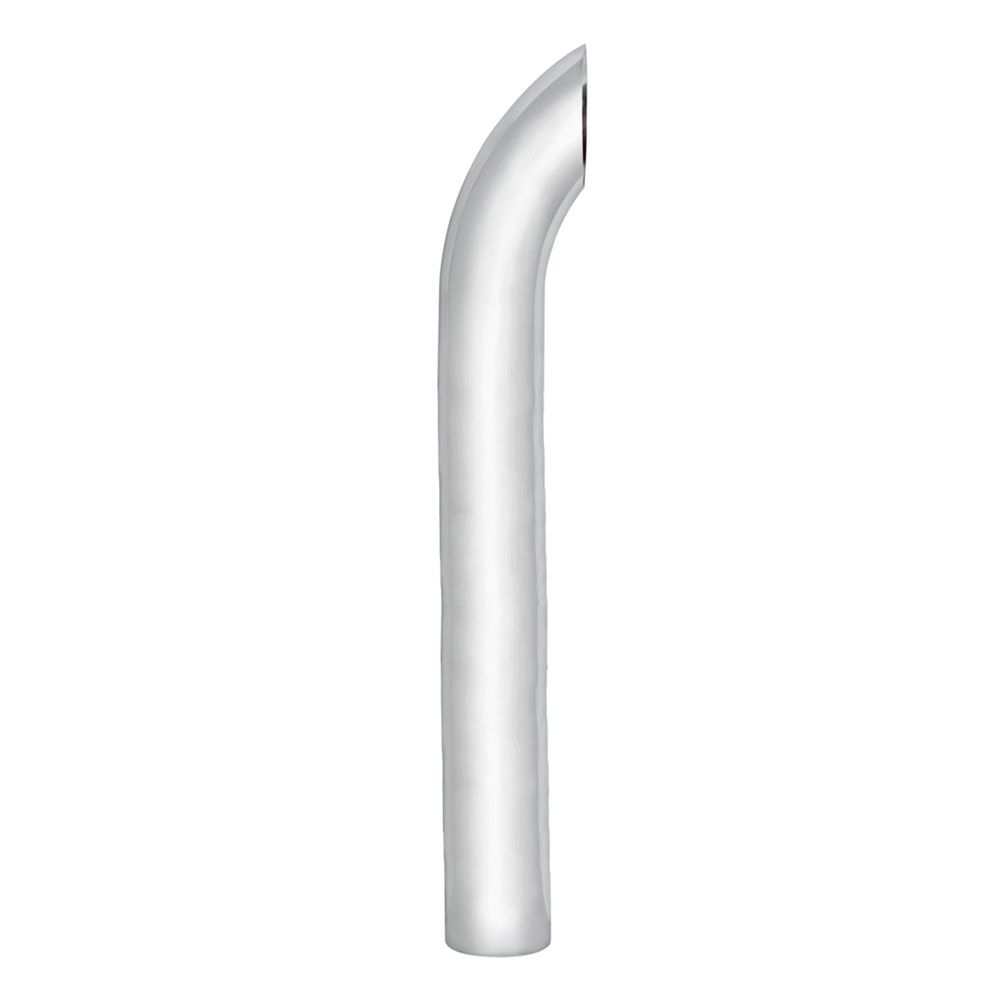6"D x 96"L Chrome Curved Top Stack Plain End