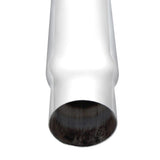 6"-5"D x  72"L Chrome Curved Top Stack Plain End