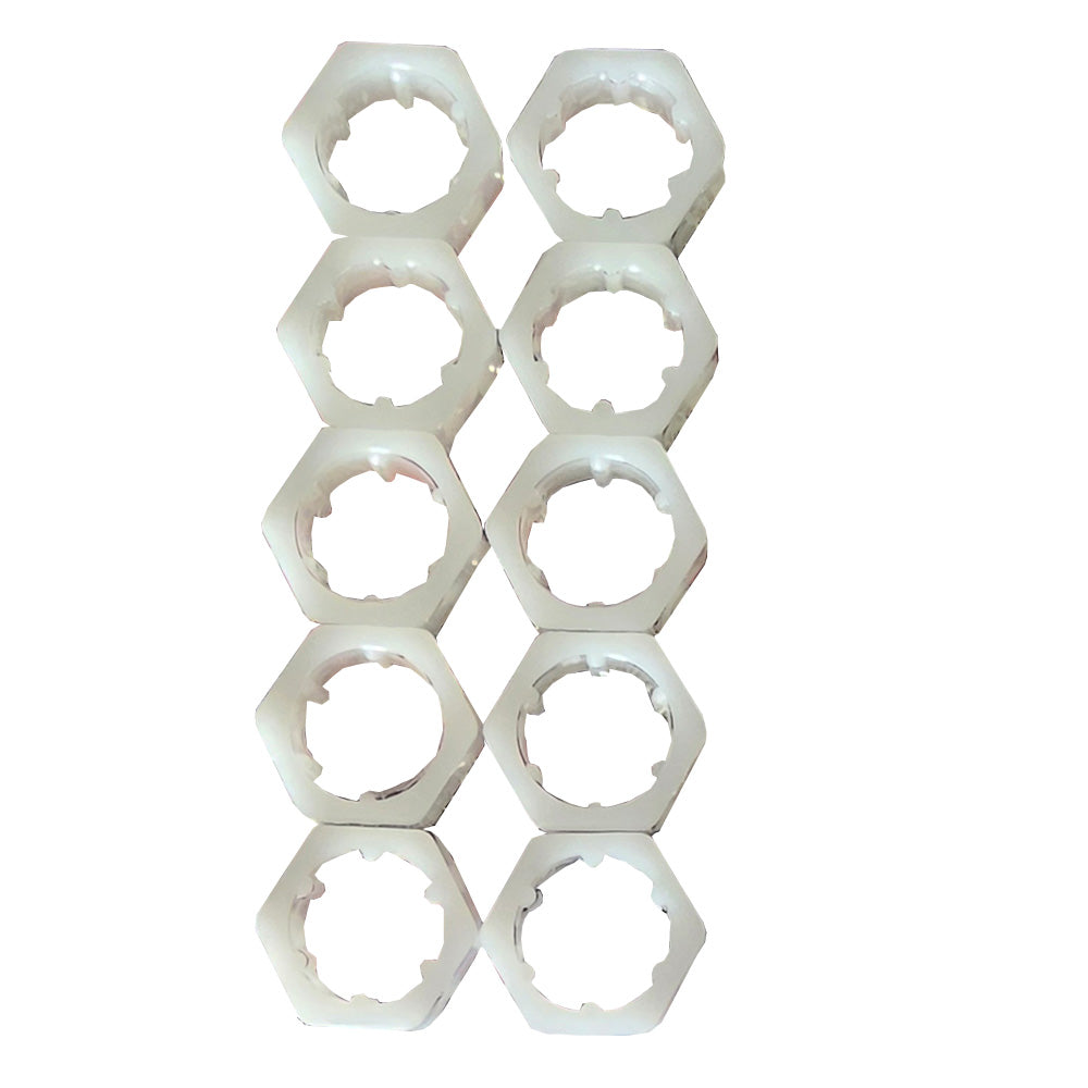 White Huck Sleeves 15/16" I.D and 30mm O.D - 10 Pack