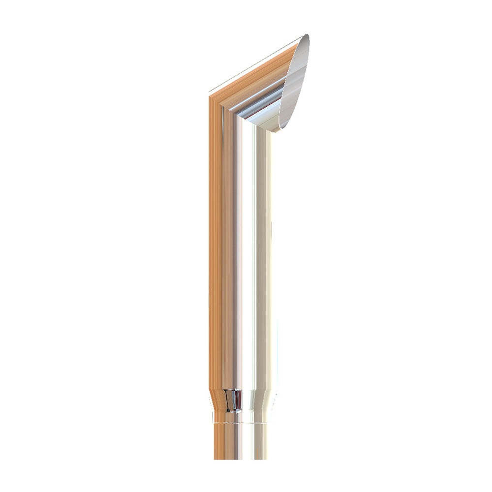 7"-5"D x 48"L Chrome Brute Top Stack Plain End