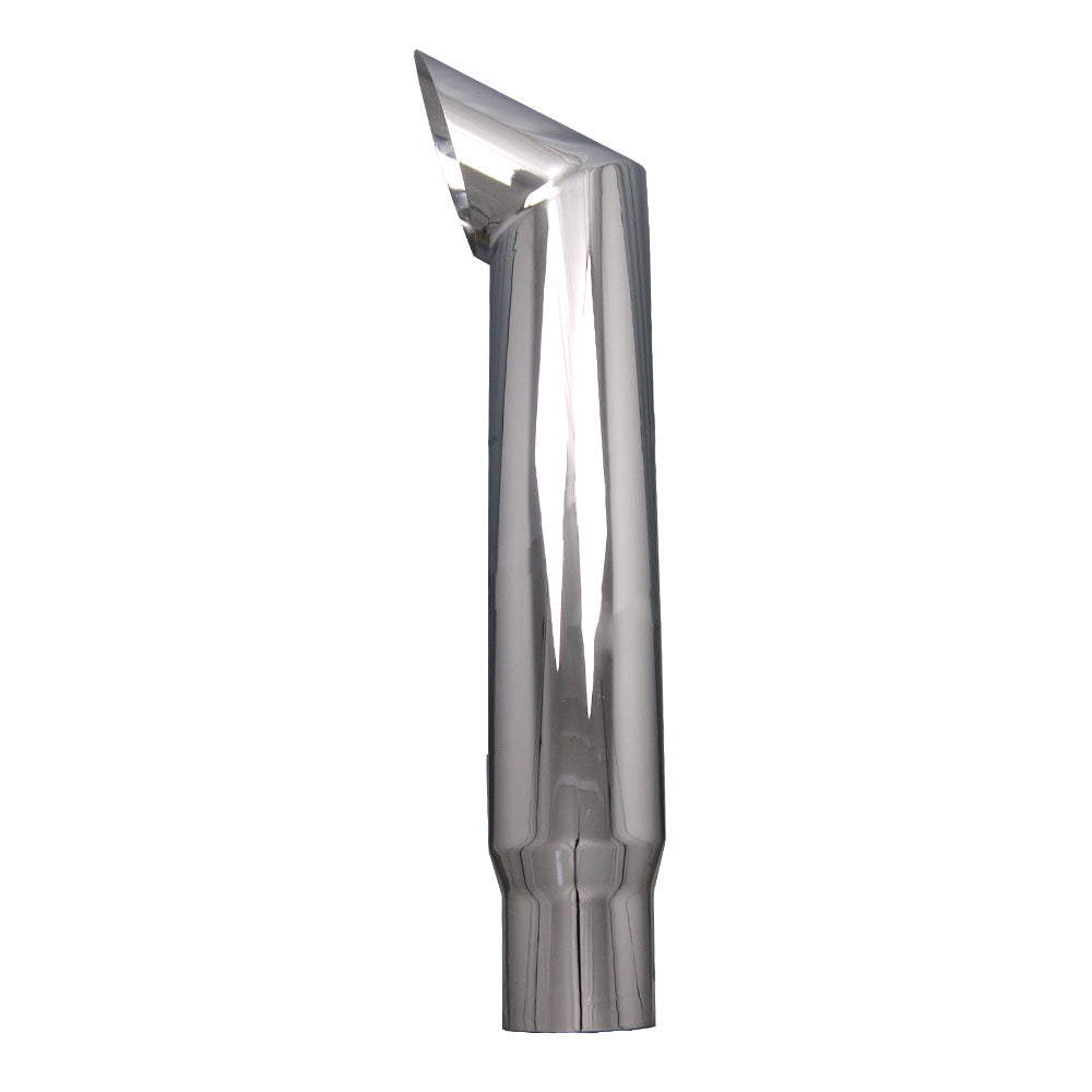 6"-5"D x 36"L Chrome Brute Top Stack Plain End