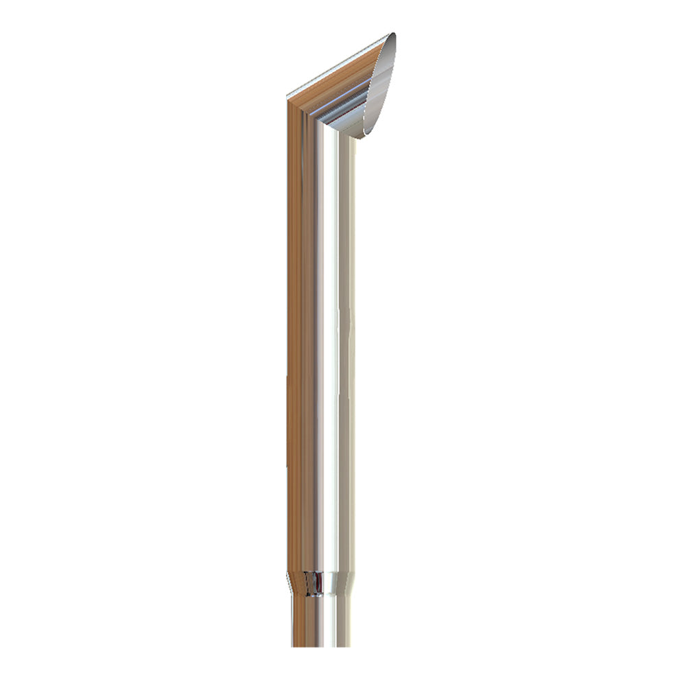 6"-5"D x 48"L Chrome Brute Top Stack Plain End