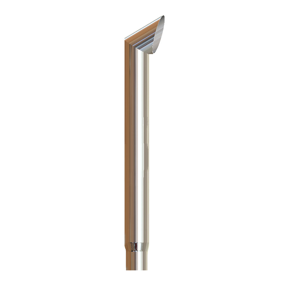 6"-5"D x 60"L Chrome Brute Top Stack Plain End