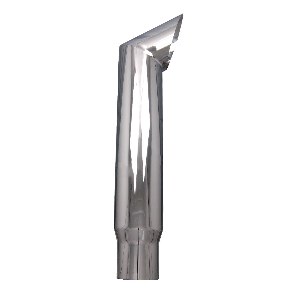 7"-5"D x 36"L Chrome Brute Top Stack Plain End