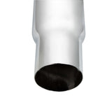 7"-5"D x 48"L Chrome Bull Horn Top Stack Plain End