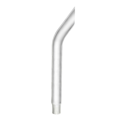 8"-5"D X 108"L chrome bull horn top stack expanded end