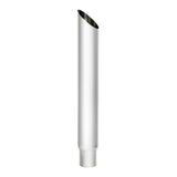 6"-5"D x 84"L Chrome Mitered Top Stack Plain End