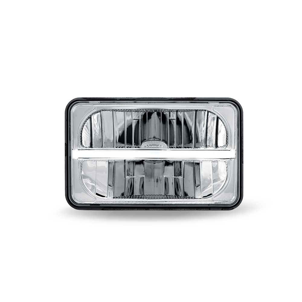 4" x 6" Low Beam LED Reflector Headlight with LED Accent
