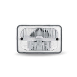 4" x 6" Heated LED High Beam Reflector Head Light with White Glow Accent